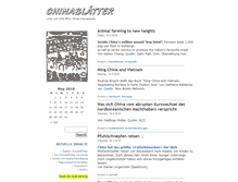 Tablet Screenshot of chinablaetter.info